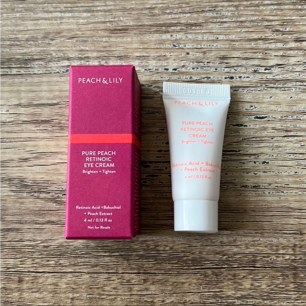 4/$15 peach and lily pure peach retinoic eye cream